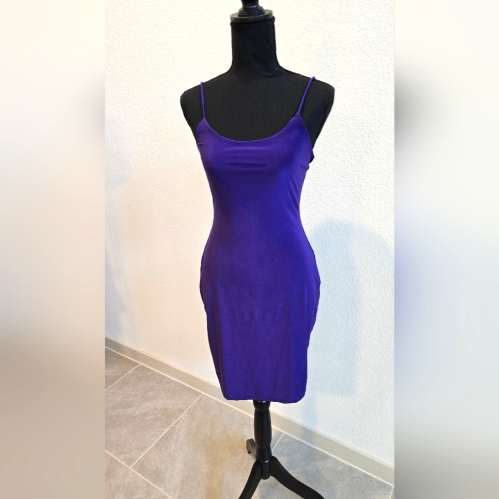 Ladies night Elegant Purple Women's Dress (L)
